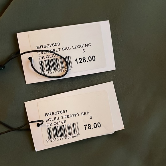 Bandier & Solid & Striped Set (olive color) - Picture 9 of 12